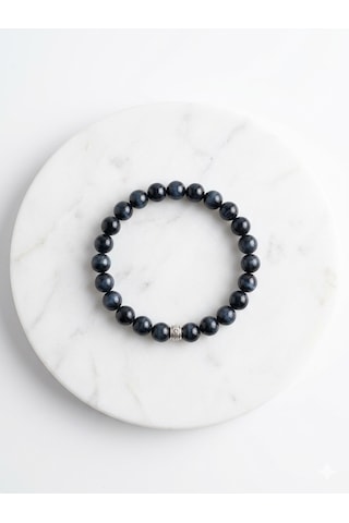 8 Mm Mavikaplangözü Bileklik Unisex Lacivert
