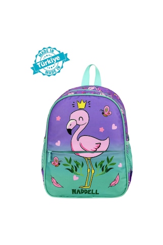 Waddell Lisanslı Flamingo Desenli Anaokul Kreş Sırt Çantası