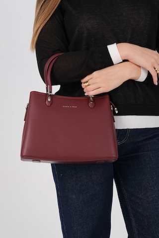 Silver Polo Sp1233 Kadın El Çantası Cilt Bordo-bordo