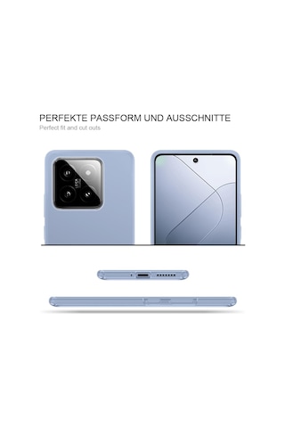 Teknomoda Xiaomi 14 Kılıf 360 Şeffaf Ön Arka Korumalı Şeffaf Silikon