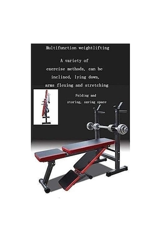 Ağırlık Tezgahı Ev Spor Salonu Bankları Dambıl Tezgah Ağırlık Tezgahı Ayarlanabilir, Halter Egzersiz Fitness Ekipmanları Eğitim Tezgah Basın Tabure Ev Mekik Fitness Ekipmanları