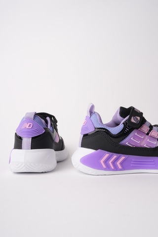 Muggo Zuzu Cırtlı Ve Bağcıklı Günlük Çocuk Sneaker Spor Ayakkabı Lila