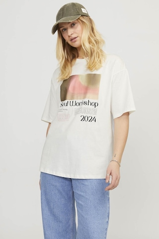 Jack & Jones Jjxx Jxpaıge Loose Ss Tee Jrs Ekru Kadın Kısa Kol T-shirt 000000000101961815 Bej