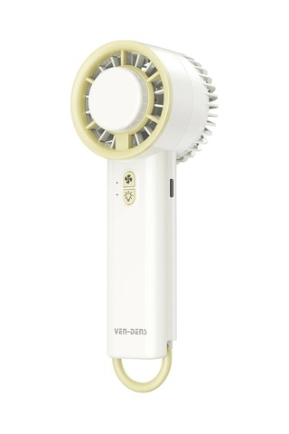Ven-dens Vd-fan003 800 Mah Usb Şarjlı Mini El Vantilatörü, 3 Kademeli Hız, Taşınabilir Tasarım, Beyaz