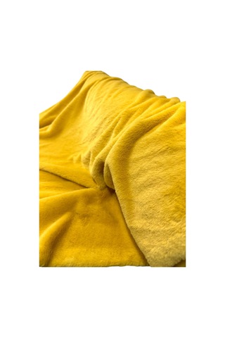 Zp Toscana Hardal Peluş Kumaş 100x150 Cm Yumuşak Dokulu, Ev Tekstili & Dekoratif Kullanıma Uygun Hardal Sarı Hardal Sarı