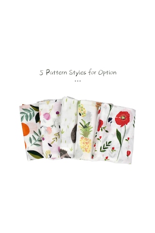 Yifomall Muslin Pamuk Bebek Araba Koltuğu Gölgeleyici: İki Katlı Nefesli, Güneşten Koruyucu, 114x90cm Köpekbalığı/ananas/varyant Renkler