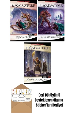 Şafağa Geçit Drizzt Efsanesi 10. Kitap + Karanlığın Kuşatması Drizzt Efsanesi 9. Kitap + Gümüş Damarları Drizzt Efsanesi 5. Kitap