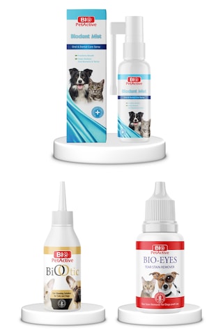 Purecanpati Kedi ve Köpek Bakım Seti Ağız Bakım Göz Bakım Kulak