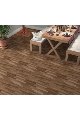 Kaplama Zemin Kaplama Folyosu 65x130 Cm Light Brown Parquet