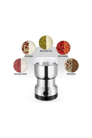 Elektrikli Paslanmaz Çelik Kahve Baharat Pirinç Öğütücü 4 Bıçak 95848 Çok Renkli