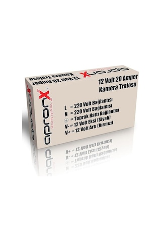 12 Volt 20 Amper Metal Adaptör Güvenlik Kamerası Trafosu Kamera Adaptörü