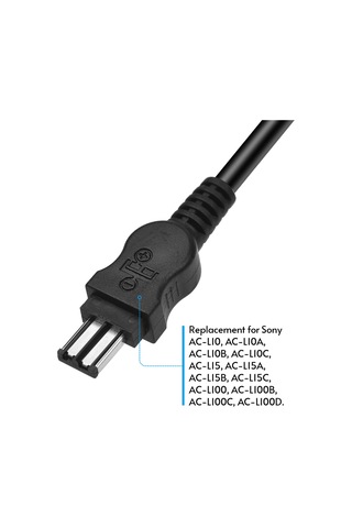 Springsun Sony Kameralar İçin Andoer Ac-l100 Dışarıdaki Güç Kablosu, 8v 3a Çıkış, 100-240v Adaptör, Amerikan Standardı