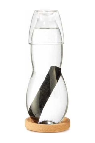 Black Blum 800 Ml Cam Karaf, Kömür Filtreli, Doğal Mantar Altlıklı Sürahiler