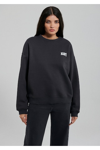 Mavi Logo Baskılı Antrasit Sweatshirt 1611600-82185 Gri