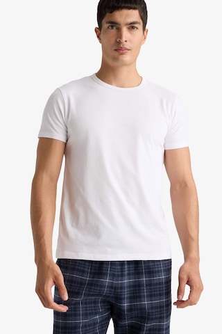 Defacto Slim Fit Dar Kesim Bisiklet Yaka Üst L4885az25auwt34 Beyaz
