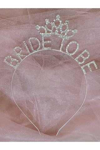 Bride To Be Metal Kristal Taşlı Taç Bekarlığa Veda Nedime Tacı Çok Renkli