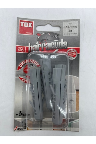 Tox Barracuda Plastik Dübel 12X60 Mm 4 Adet