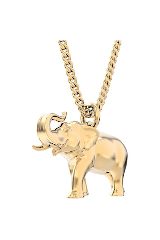 Chocli 18 Ayar Altın Kaplama Fil Kolye
