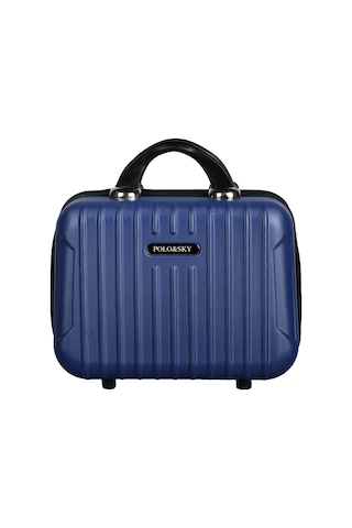 Polo&sky Class Model Lacivert Renk Abs Makyaj Çantası El Valizi