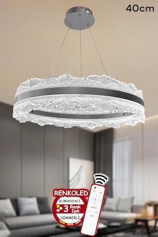 3 Renk Işıklı Kumandalı Modern Sarkıt Led Avize Ledli Avize Salon ,oda ,mutfak ,hol 40 Cm Çiçek Antrasit Gümüş 3 Renk Işıklı Kumandalı Modern Sarkıt Led Avize Ledli Avize Salon ,oda ,mutfak ,hol 40 Cm Çiçek Antrasit Gümüş