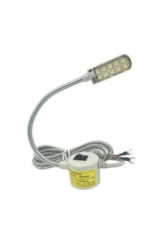 Dikiş Makinesi Lambası Mıknatıslı Spiral 10 Led'li Beyaz Mekanik