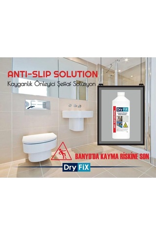 Dryfix Kayganlık Önleyici Şeffaf Solüsyon 1 Lt