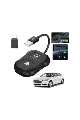 Coofbe Auto Car Play Ve Apple Uyumlu iOS Dönüştürücü Carplay Dongle Kablosuz Çevirici