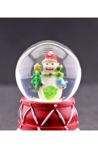 Mini Boy Işıklı Yılbaşı Kar Küresi 6.5 Cm Sevgiliye Yeni Yıl Hediyesi 2023 Kardan Adam Temalı Kar Küresi 6.5 Cm Kar Küresi