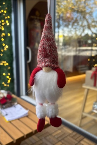 Yılbaşı Ağaç Süsleri Koleksiyonu - Kırmızı Şapkalı Noel Baba Ağaç Süsü