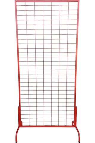 90x190 Cm Ayaklı, Kırmızı Pano Stant, Çorap Standı, Aksesuar Standı, Telefon Standı, Bijuteri Standı