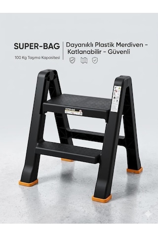 Katlanır Dayanıklı Plastik Basamaklı Merdiven Diğer