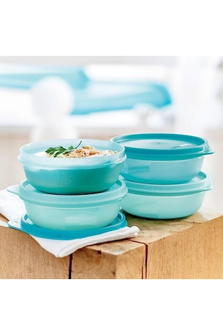 Tupperware Şeker Kaplar 4 Parça Set Mor