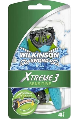Wilkinson Sword Xtreme3 Oynar Başlıklı Kullan-At Tıraş Bıçağı 4'lü