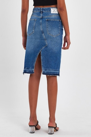 Alexander Gardi Alexandergardi Özel Koleksiyon Yırtık Detaylı Denim Etek 46-200 001
