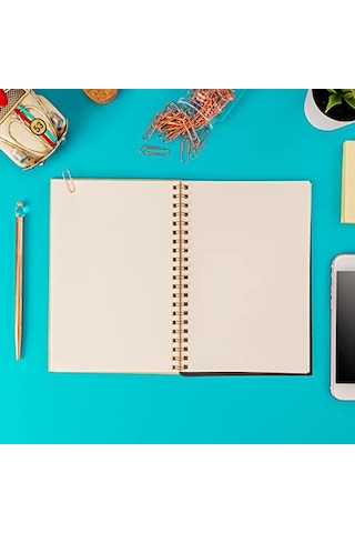You Minimal Tasarımlı Ahşap Kapaklı Defter Çok Renkli
