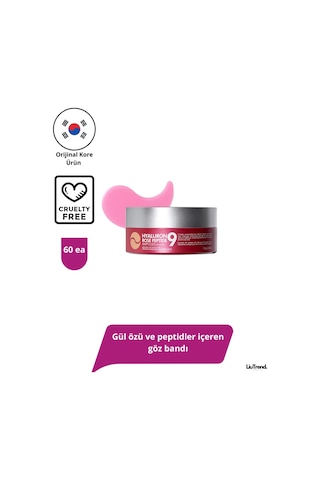 Medipeel Hyaluron Rose Peptide 9 Ampoule Eye 60 Adet Gül Özü Ve Peptidler Içeren Göz Bandı M0085