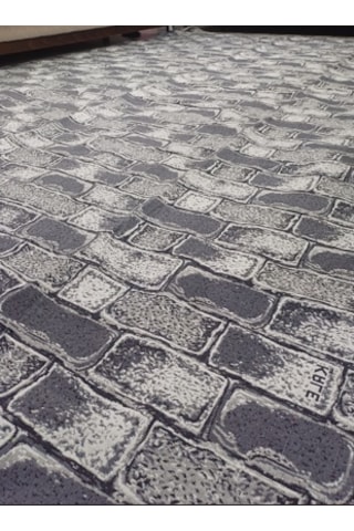 Savan Dokuma Halı Örtüsü 6m² 200 300cm Kale Gri