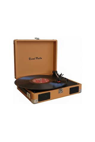 Record Master Rm-311 Kahverengi Renkli Pikap - Tüm Plaklar İle Uy