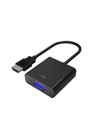 Dm Chb021 Hdmı To Vga Çevirici Dönüştürücü 3.5mm Aux Ses Destekli Çıkış