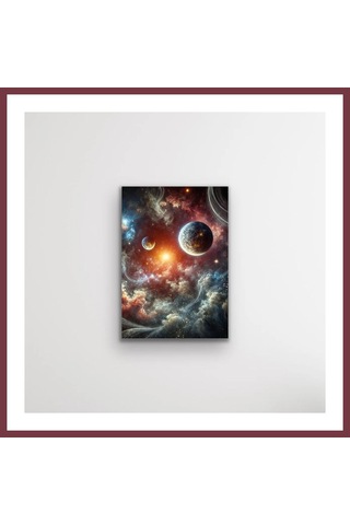 Storeşahin Gezegenler Kanvas Tablo 70x100cm Shn0720 Çok Renkli