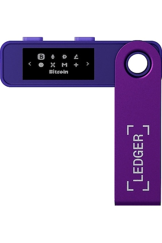 Ledger Nano S Plus Type-C 64 GB Kripto Cüzdan Mor