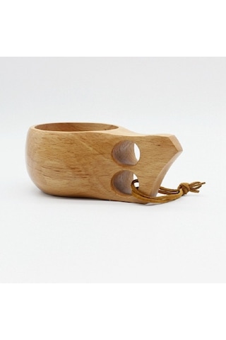 Sones El Yapımı Ahşap Sofra Takımı Yeşil Ahşap Bardak, Kapasite: 101-200ml