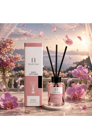 Orchid Çubuklu Oda Kokusu 110 Ml Kalıcı Ferah Ev Kokusu Orkide