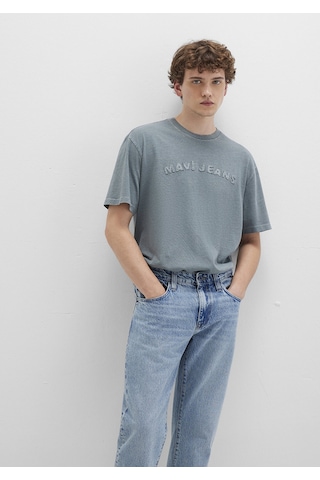 Mavi - Mavi Jeans Baskılı Yeşil Tişört 0612953-90960 Yeşil