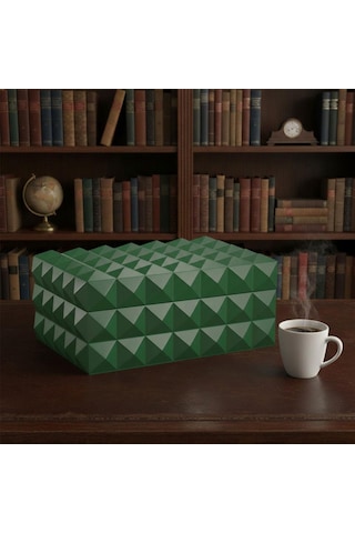 Quasar Design Humidor Puro Kutusu Mat Yeşil 80's