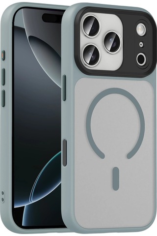 Apple iPhone Uyumlu 17 Pro Megane Magsafe Kapak - Titan Gri