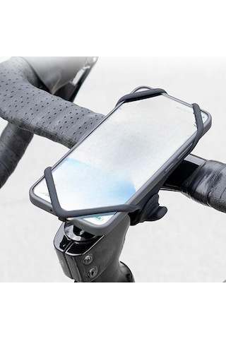 Suntek Bisiklet Için Cep Telefonu Tutucu Gidonu Silikon Bağlama