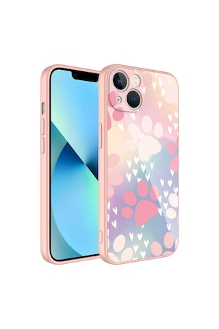 Apple Uyumlu iPhone 13 İle Kılıf Kedi Köpek Patili Temalı Telefon Kılıfı Kapak