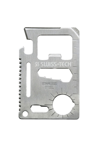 Swiss Tech 15-ın-1 Credit Card Multi-tool Stainless Steel Siyah