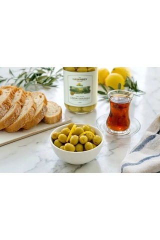 Hasanbey Limon Dolgulu Yeşil Zeytin 500 Gr